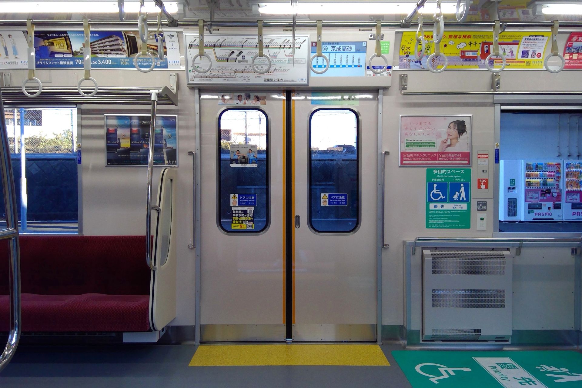 京急1000形3～5次車 更新車 車内